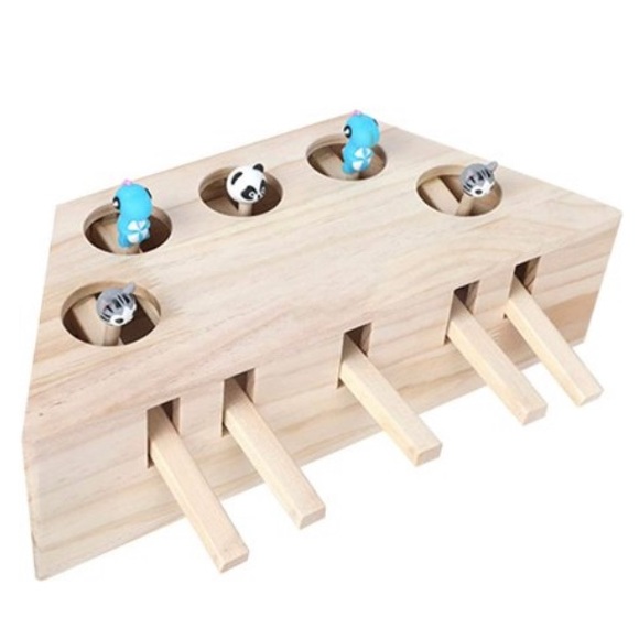 Interactive Wooden Cat Toy - Picture 2 of 4